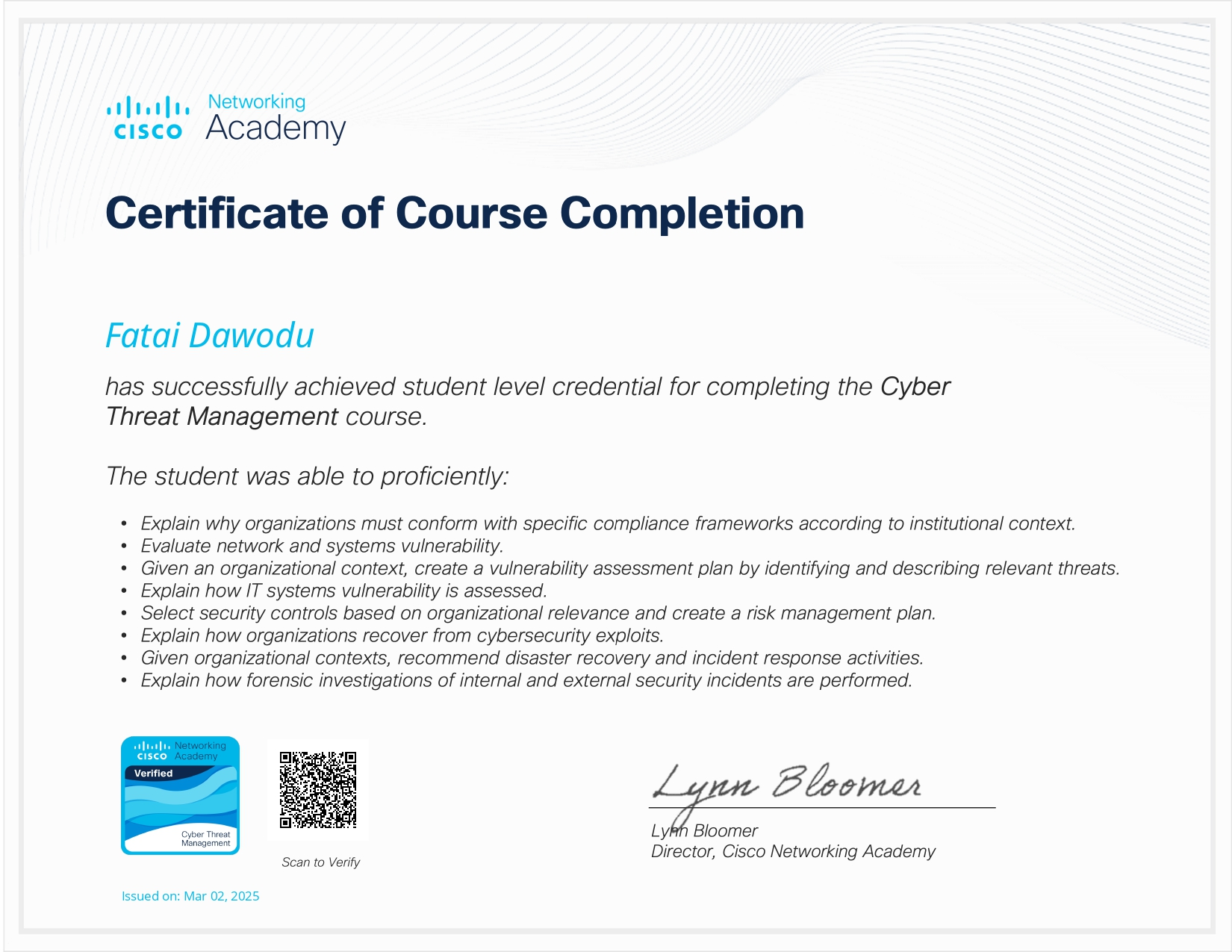 Cyber Threat Management